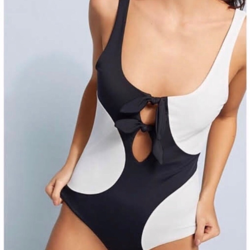 Mara Hoffman color block one piece